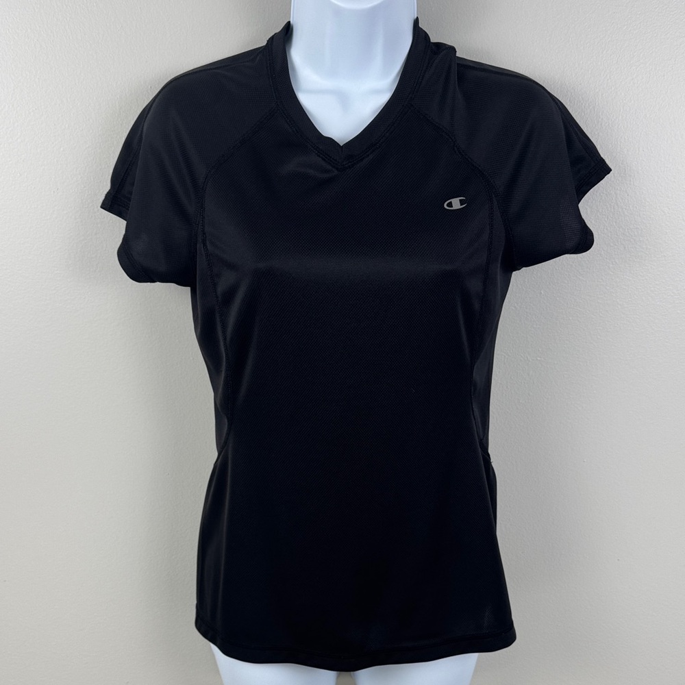 Champion Women's Black Short Sleeve Tee - S